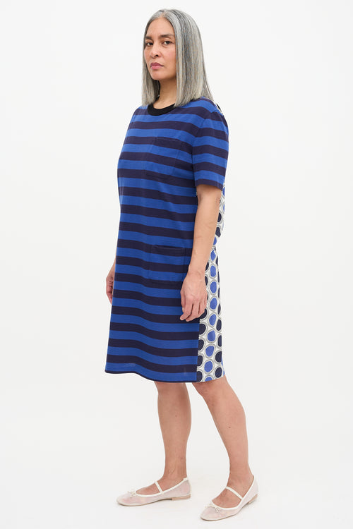 Marni Split Pattern T-Shirt Dress