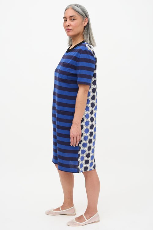 Marni Split Pattern T-Shirt Dress