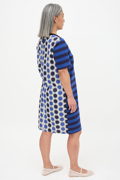 Marni Split Pattern T-Shirt Dress