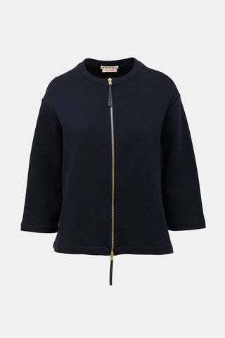 Marni Jersey Knit Drape Jacket
