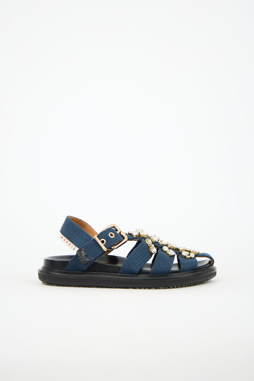 Marni Embellished Fussbett Sandal