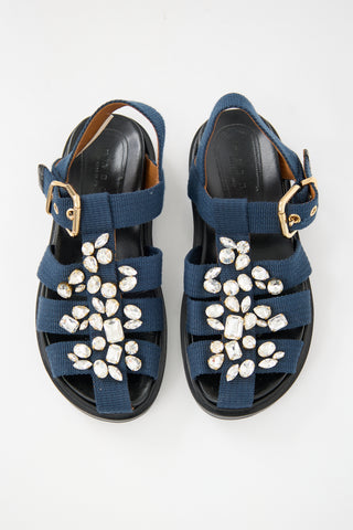 Marni Embellished Fussbett Sandal
