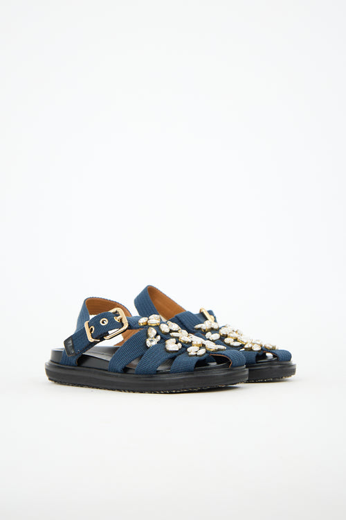 Marni Embellished Fussbett Sandal