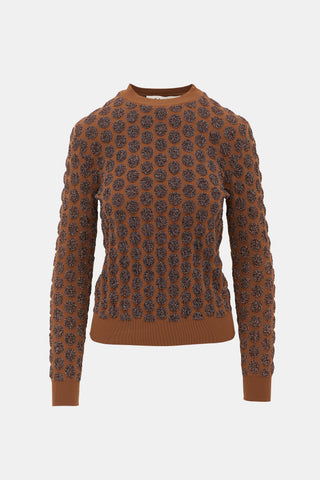 Marni Knit Metallic Cloque Top