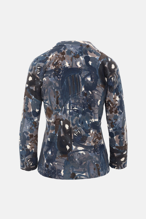 Marni Knit Printed V-Neck Top