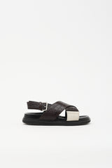 Marni Leather Fussbett Sandal
