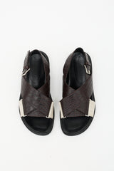 Marni Leather Fussbett Sandal