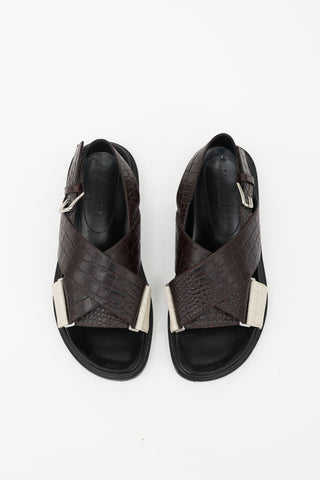 Marni Leather Fussbett Sandal