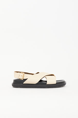 Marni Leather Fussbett Sandal
