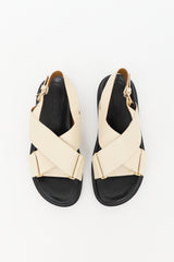 Marni Leather Fussbett Sandal