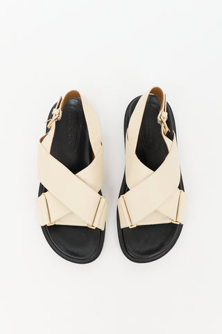 Marni Leather Fussbett Sandal