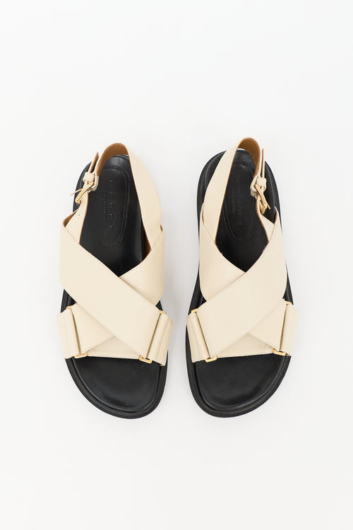 Marni Leather Fussbett Sandal