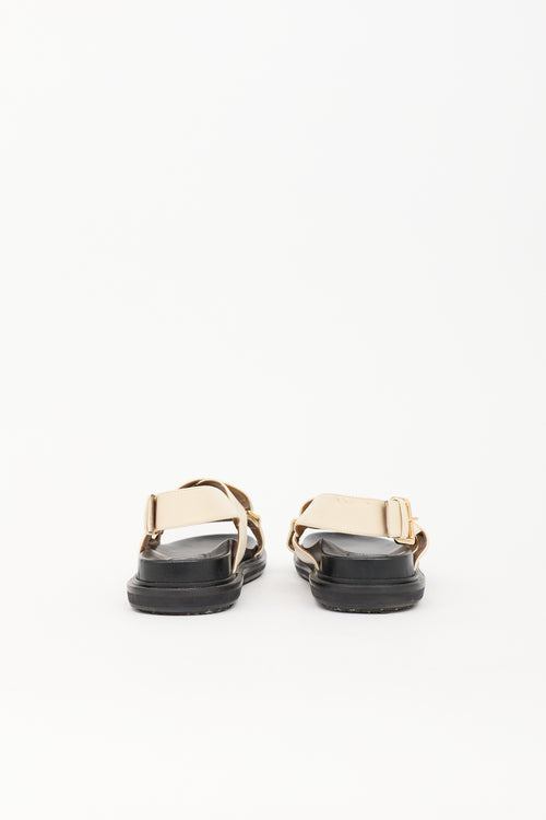 Marni Leather Fussbett Sandal