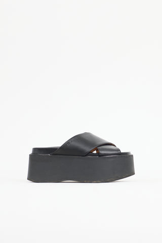 Marni Leather Fussbett Sandal