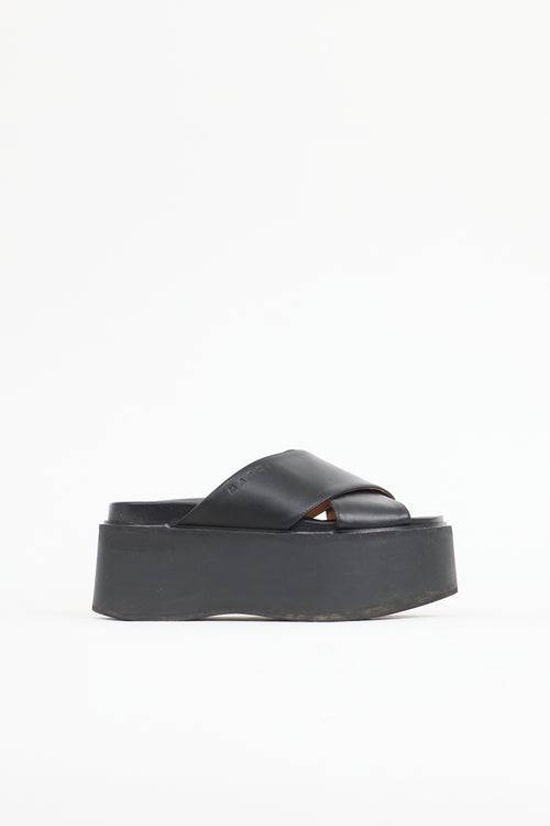 Marni Leather Fussbett Sandal