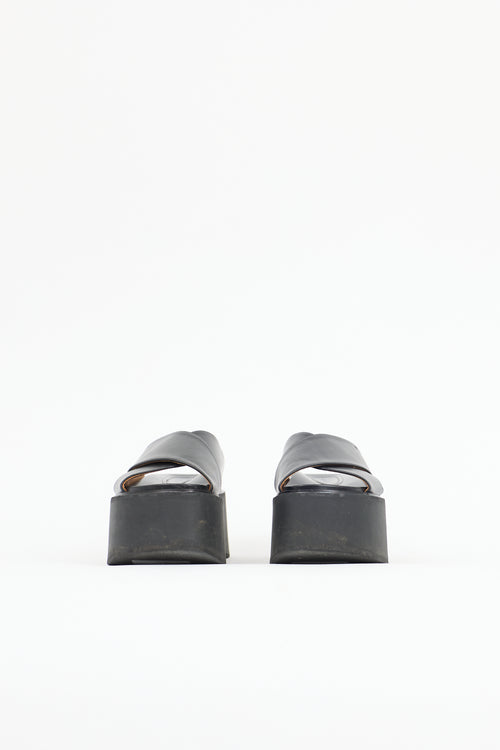Marni Leather Fussbett Sandal