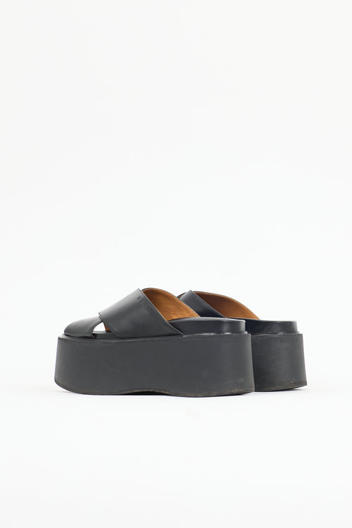 Marni Leather Fussbett Sandal