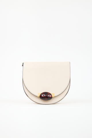 Marni Leather Galet Saddle Bag