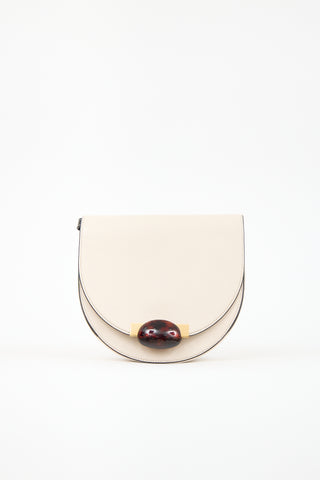 Marni Leather Galet Saddle Bag