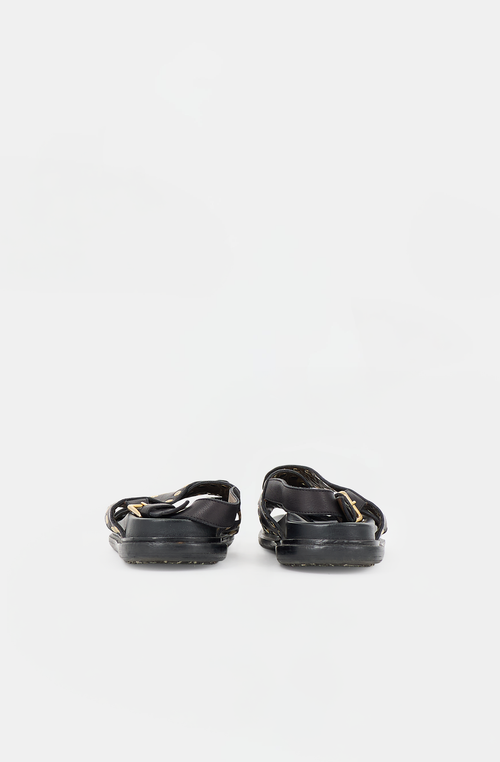 Marni Leather Studded Fussbett Sandal