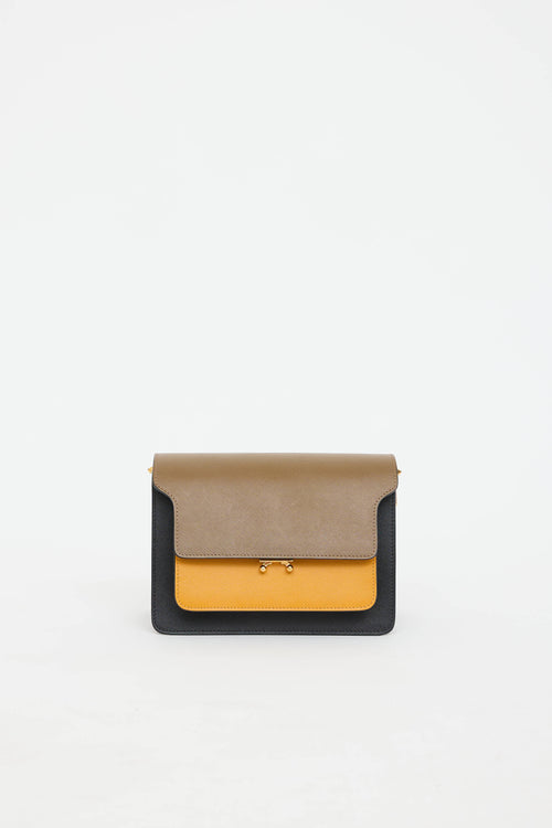 Marni Leather Trunk Shoulder Bag