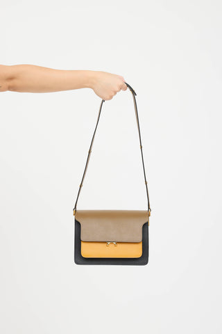 Marni Leather Trunk Shoulder Bag