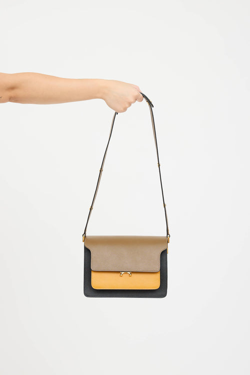 Marni Leather Trunk Shoulder Bag