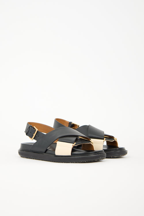 Marni Leather Fussbett Sandal