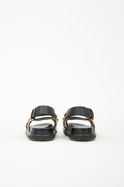 Marni Leather Fussbett Sandal