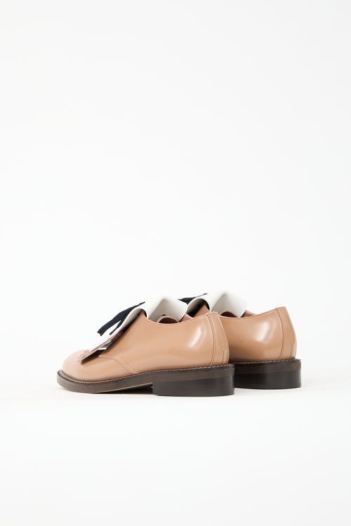 Marni Leather Kiltie Fringe Derby