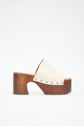 Marni Leather Platform Clog