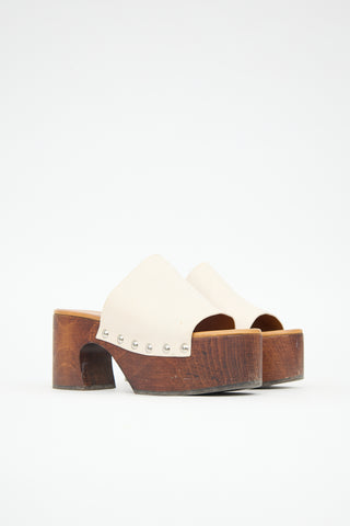 Marni Leather Platform Clog