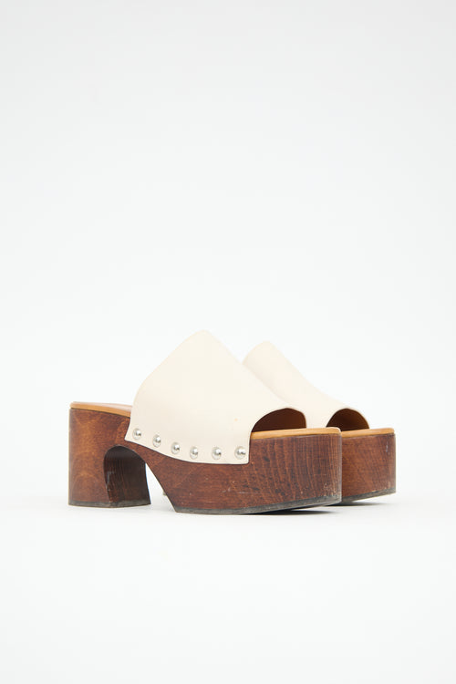Marni Leather Platform Clog