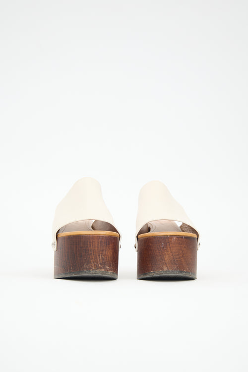 Marni Leather Platform Clog
