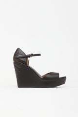 Marni Leather Platform Wedge Sandal