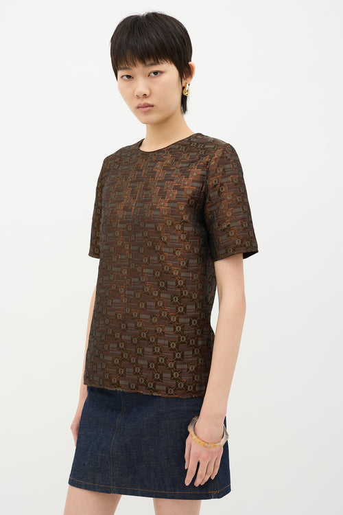 Marni Metallic Jacquard Top