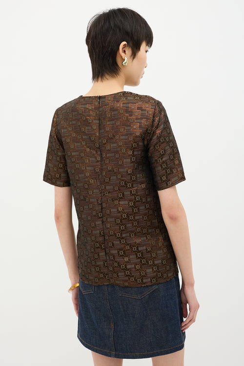 Marni Metallic Jacquard Top