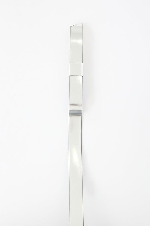 Marni Metallic Leather Bow Belt