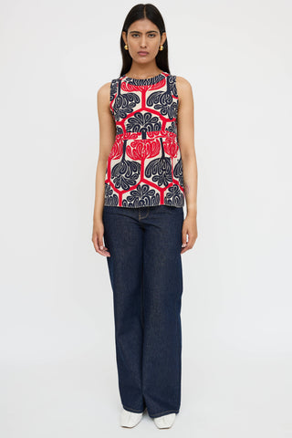 Marni Patterned Silk Top