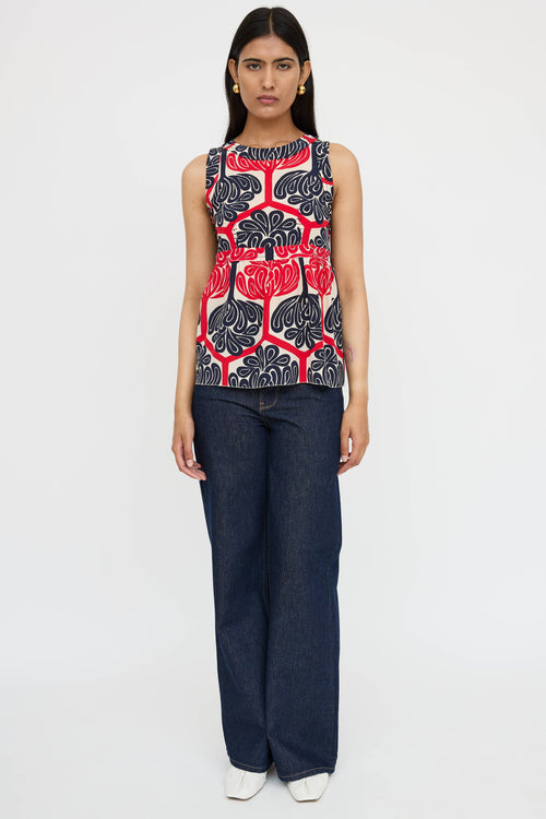 Marni Patterned Silk Top