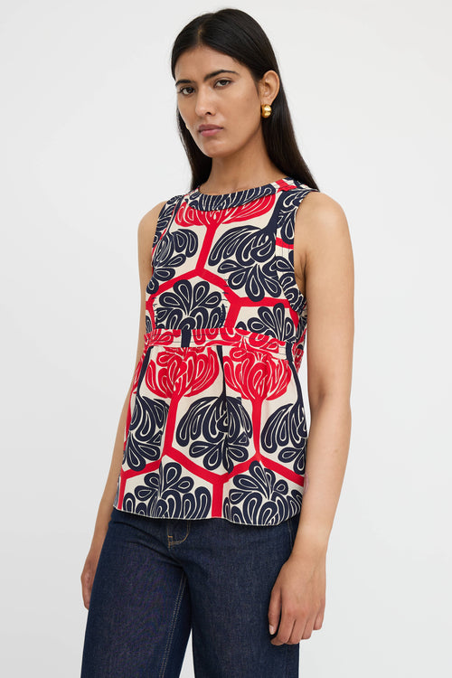 Marni Patterned Silk Top