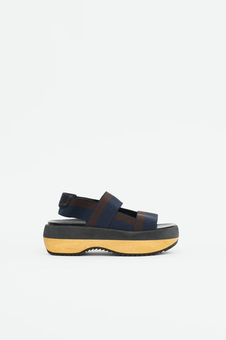 Marni Wood Platform Sandal