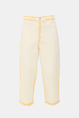 Marni Painted Cropped Jeans