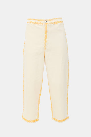 Marni Painted Cropped Jeans