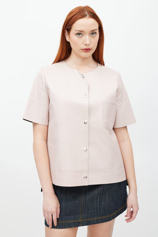 Marni Pink Leather Shirt