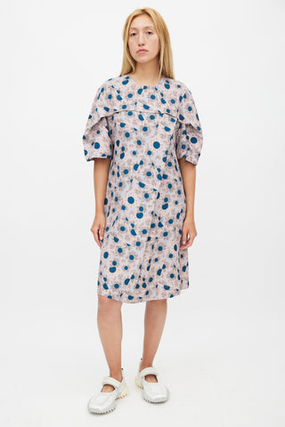 Marni Pink & Multicolour Floral Dress