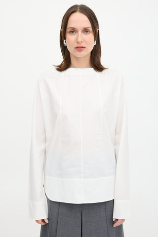 Marni Poplin Tie Blouse