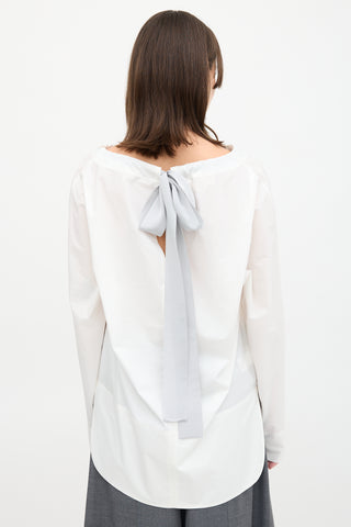 Marni Poplin Tie Blouse
