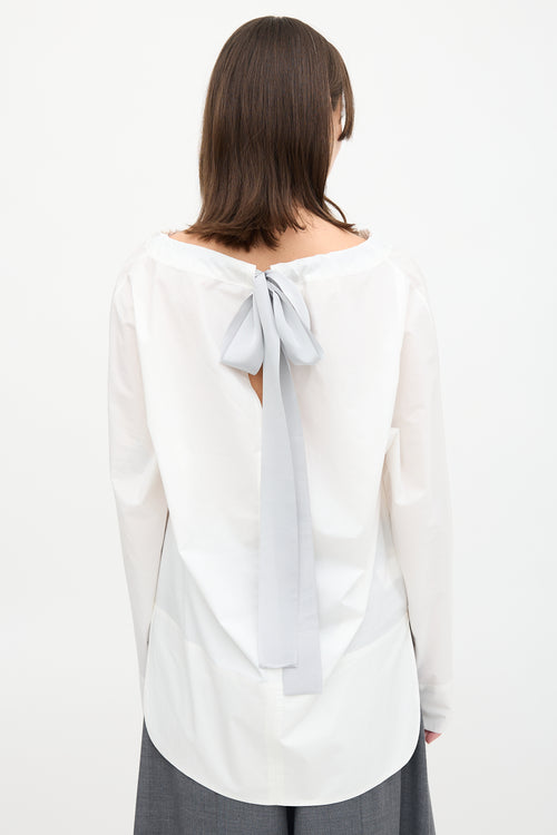 Marni Poplin Tie Blouse