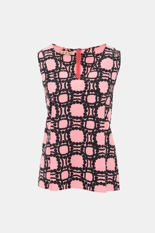 Marni Printed Sleeveless Top